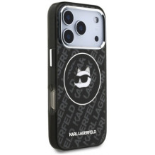 Karl Lagerfeld IML Choupette Head Logo MagSafe iPhone 17 Pro Max Black