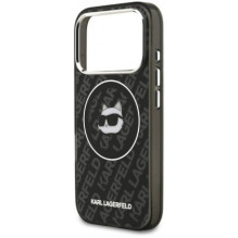 Karl Lagerfeld IML Choupette Head Logo MagSafe iPhone 17 Pro Max Black