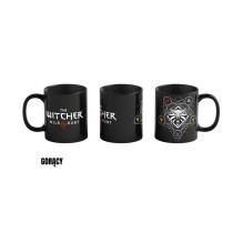 Puodelis „Good Loot The Witcher 3 Art Heat Reveal“ – „Witcher Signs“ 480 ml, juodas Puodelis „Good Loot The Witcher 3 Art Heat Reveal“ – „Witcher Signs“ 480 ml, juodas