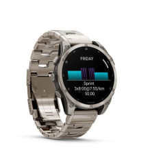 „Garmin Fenix 8“ 3,56 cm (1,4 colio) AMOLED 47 mm Skaitmeninis 454 x 454 pikselių Jutiklinis ekranas Titano Wi-Fi GPS (p
