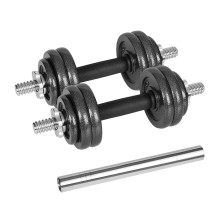 Fitneso Įranga - Rebel Active Reguliuojami Hanteliai 15 kg su Štanga Fitneso Įranga - Rebel Active Reguliuojami Hanteliai 15 kg su Štanga
