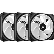 Corsair iCUE LINK QX120 RGB starta komplekts, Black, LED vadība, 120mm, 3 gab. komplekts