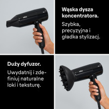 Plaukų džiovintuvas su difuzoriumi 2100W HD215E Plaukų džiovintuvas su difuzoriumi 2100W HD215E