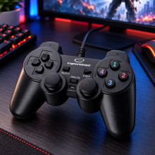 Esperanza EG102 žaidimų valdiklis, juodas, USB 2.0, analoginis / skaitmeninis, PC, Playstation 3 Esperanza EG102 žaidimų valdiklis, juodas, USB 2.0, analoginis / skaitmeninis, PC, Playstation 3