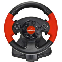 ESPERANZA EG103 Gaming Controller Steering wheel PC,Playstation 2,Playstation 3 Digital Black,Red