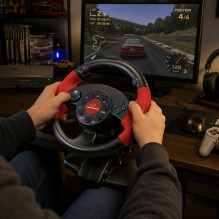 ESPERANZA EG103 Gaming Controller Steering wheel PC,Playstation 2,Playstation 3 Digital Black,Red ESPERANZA EG103 Gaming Controller Steering wheel PC,Playstation 2,Playstation 3 Digital Black,Red
