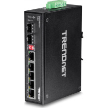 TRENDnet Industrial Switch 6 Port Gbit IP30 DIN-Rail Metal TRENDnet Industrial Switch 6 Port Gbit IP30 DIN-Rail Metal