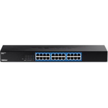 TRENDnet jungiklis 24 Port Gbit 19" metalinis TRENDnet jungiklis 24 Port Gbit 19" metalinis