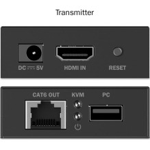 DIGITUS HDMI KVM ilgintuvas 4K / 30Hz, juodas DIGITUS HDMI KVM ilgintuvas 4K / 30Hz, juodas