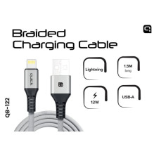 Quik Laidas QB-122 USB „Lightning“ 1.5m Pilkas Quik Laidas QB-122 USB „Lightning“ 1.5m Pilkas
