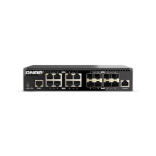 Pārvaldāms slēdzis Qnap QSW-M3216R-8S8T - 8 x 100 / 1000 / 2.5G / 5G / 10GBase-T + 8 x 10Gb Ethernet SFP+