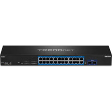 TRENDnet 24-Port Gigabit Switch with 2 x 10G SFP+ Slots TRENDnet 24-Port Gigabit Switch with 2 x 10G SFP+ Slots