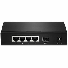 TRENDnet Switch 4 Port Gbit Lüfterlos QoS Metall TRENDnet Switch 4 Port Gbit Lüfterlos QoS Metall