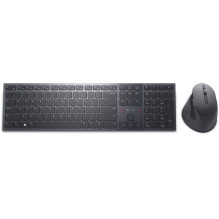 Klaviatūros ir pelės rinkinys - Dell Pro Premium Collaboration KM900 QWERTZ vokiškas grafito spalvos