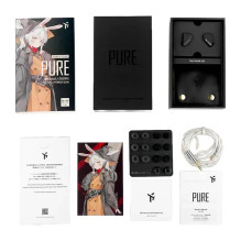 Ausinės - TRUTHEAR Pure Black 1DD 3BA 3 juostų garso skyriklis juodos spalvos