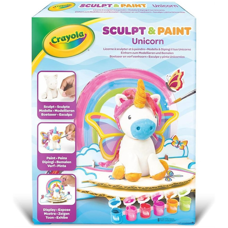 KIT DIY CRAYOLA SCULP&amp;PAINTUNICORN