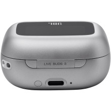 JBL „Live Buds 3“, visiškai belaidės, „Bluetooth“, į ausis, mikrofonas, triukšmo slopinimas, Silver