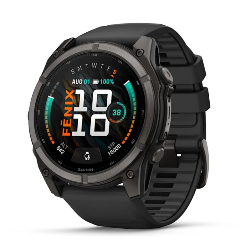 Fenix 9, 51mm, AMOLED, Sapphire, Carbon DLC, Black Titanium (010-04763-11)