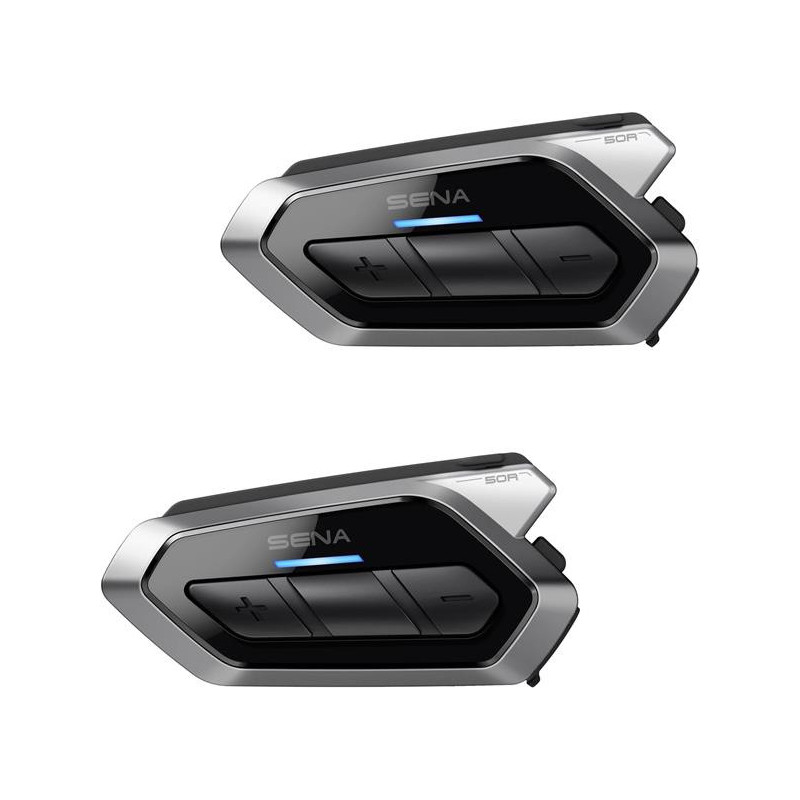 SENA 50R motociklo laisvų rankų įranga, "SOUND BY Harman Kardon", dviejų pakuočių rinkinys