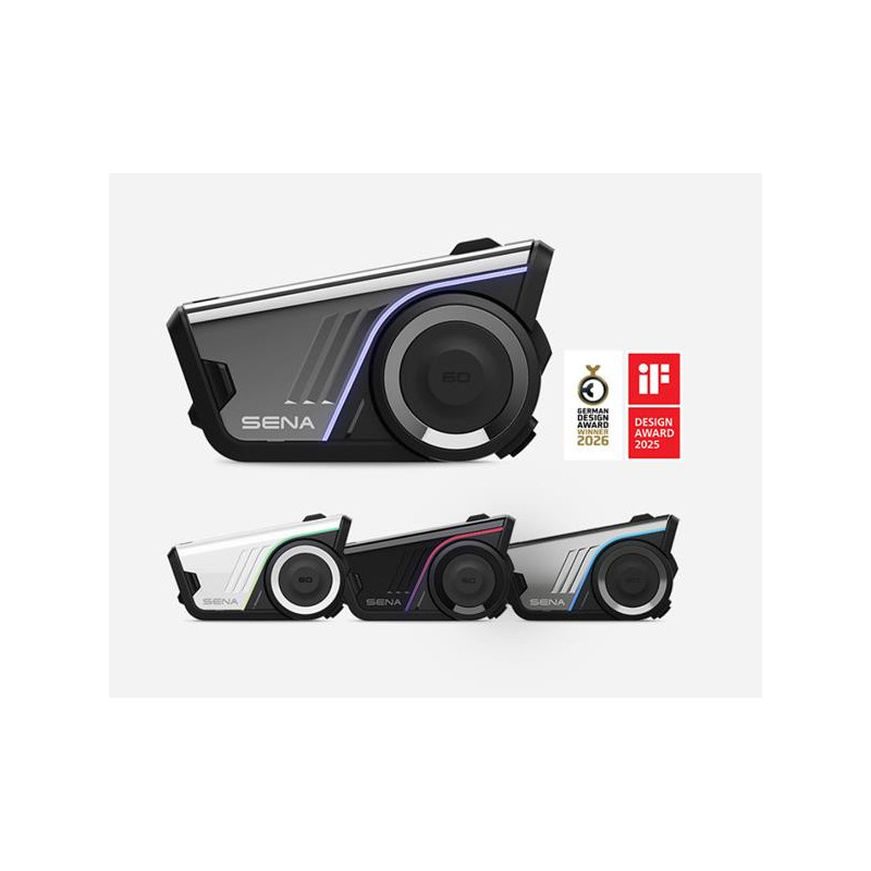 SENA 60S motociklo laisvų rankų įranga, "Harman Kardon" garsas, juoda