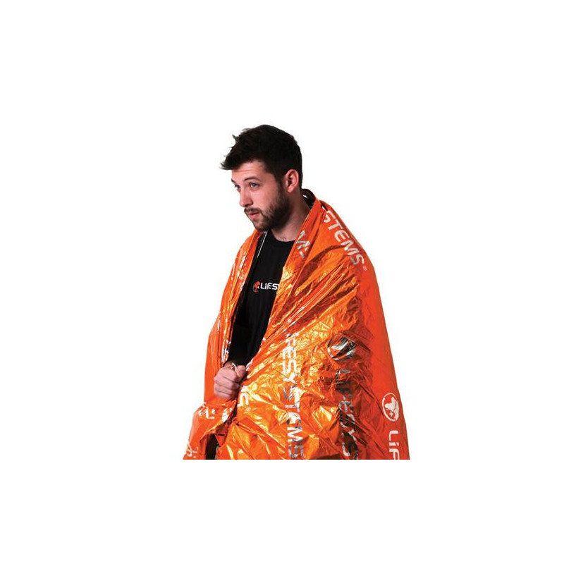 Lifesystems thermal blanket, orange, 210 x 140cm