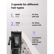 Ray Battler RB 6920 Hair Clipper + 6 Guide Combs