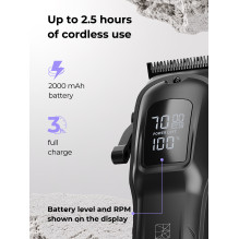Ray Battler RB 6920 Hair Clipper + 6 Guide Combs