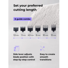 Ray Battler RB 6920 Hair Clipper + 6 Guide Combs