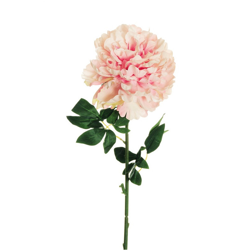 Artificial flower, peony, blush col., 82 cm