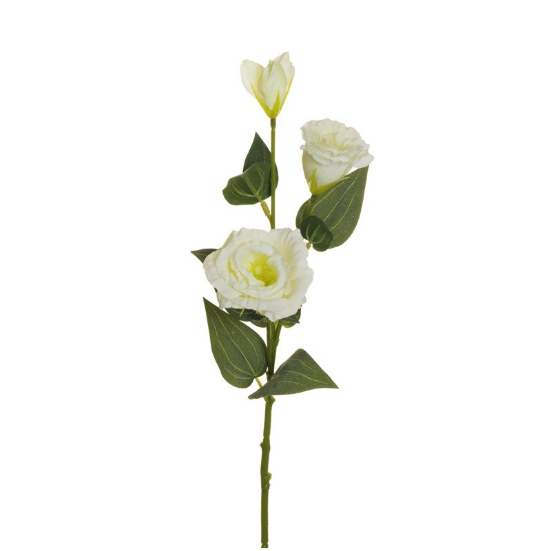 Dirbtinė gėlė, eustoma, balta sp., 71 cm