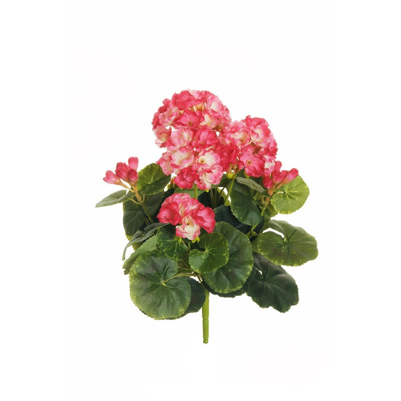 Dirbtinė gėlė Pelargonija, rožinė sp., 36 cm