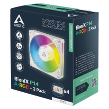 ARCTIC BioniX P14 A-RGB baltas 3er-Pack , Gehäuselüfter ARCTIC BioniX P14 A-RGB baltas 3er-Pack , Gehäuselüfter