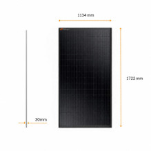 2x435W solar panel with 60A MPPT charge controller 12V/24V