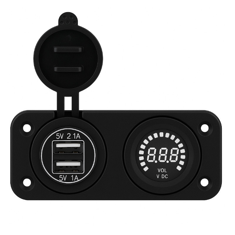 Solvian Dual Port 3.1A LED USB Charger