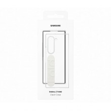 Samsung skaidrus dėklas su dirželiu, skirtas „Galaxy Z Fold6“. Permatomas
