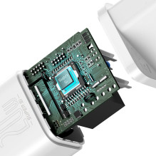 Adapteris Baseus Super Si Quick Charger 1C 20W (white) Adapteris Baseus Super Si Quick Charger 1C 20W (white)