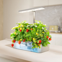 „GreenBlue“ išmanioji kambarinių augalų auginimo sistema, išmanusis vazonas, 4 l talpa, 12 augalų, pilno spektro LED, GB