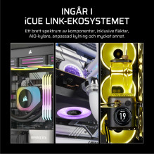 CORSAIR iCUE LINK RX140 MAX RGB PWM ventiliatorius - 2 vnt., 140mm, Black CORSAIR iCUE LINK RX140 MAX RGB PWM ventiliatorius - 2 vnt., 140mm, Black
