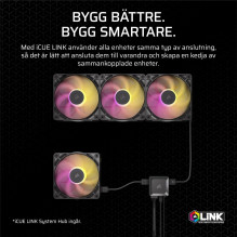 CORSAIR iCUE LINK RX140 MAX RGB PWM fan - 2-pack, 140mm, black CORSAIR iCUE LINK RX140 MAX RGB PWM fan - 2-pack, 140mm, black
