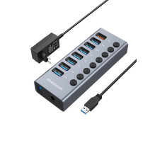 Graugear 7-Port USB-A 3.0...