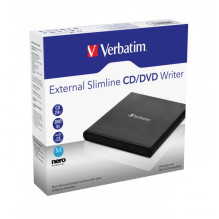 Externá DVD / CD mechanika, USB 2.0, čierna, bez softvéru NERO, Verbatim Externá DVD / CD mechanika, USB 2.0, čierna, bez softvéru NERO, Verbatim