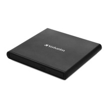 Verbatim išorinis plonas CD-DVD įrašymo įrenginys, išorinis DVD įrašymo įrenginys (juodas, USB-A 2.0) Verbatim išorinis plonas CD-DVD įrašymo įrenginys, išorinis DVD įrašymo įrenginys (juodas, USB-A 2.0)