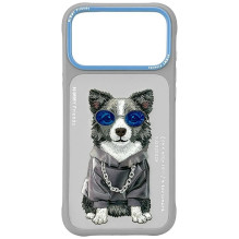 NIMMY case GLASSES COOL DOG for IPHONE 18 Pro / 17 Pro grey