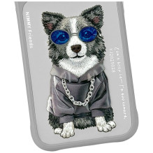 NIMMY case GLASSES COOL DOG for IPHONE 18 Pro / 17 Pro grey