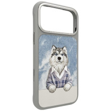 NIMMY case GENTLE PETS SERIES DOG compatible with MagSafe for IPHONE 18 Pro / 17 Pro grey
