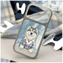 NIMMY case GENTLE PETS SERIES DOG compatible with MagSafe for IPHONE 18 Pro / 17 Pro grey