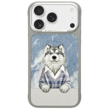 NIMMY case GENTLE PETS SERIES DOG compatible with MagSafe for IPHONE 18 Pro / 17 Pro grey