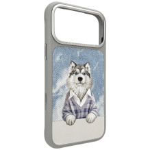 NIMMY case GENTLE PETS SERIES DOG compatible with MagSafe for IPHONE 18 Pro Max / 17 Pro Max grey