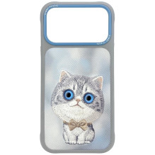 NIMMY case BIG EYED SILVER SHADED CAT for IPHONE 18 Pro / 17 Pro grey NIMMY case BIG EYED SILVER SHADED CAT for IPHONE 18 Pro / 17 Pro grey