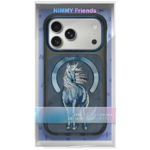 NIMMY case MAGNETIC FANTASY ANIMAL UNICORN compatible with MagSafe for IPHONE 18 Pro / 17 Pro blue